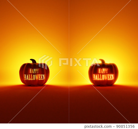 挖出 HAPPY HALLOWEEN 字母的南瓜。背光。一組帶有和不帶有發光錶情的東西。 挖出 HAPPY HALLOWEEN 字母的南瓜。背光。一組帶有和不帶有發光錶情的東西。 90851356