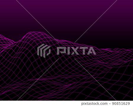 Raised wire frame background material magenta 90851629