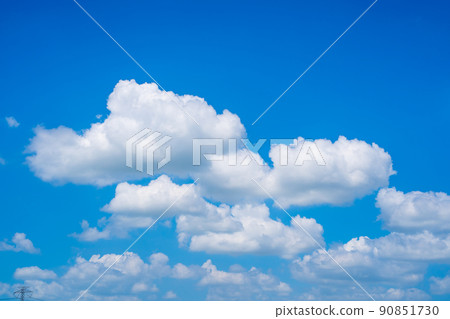Blue sky with white clouds. on a clear day Blue sky with white clouds. on a clear day 90851730