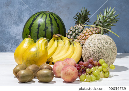 夏季時令水果的集合 90854789