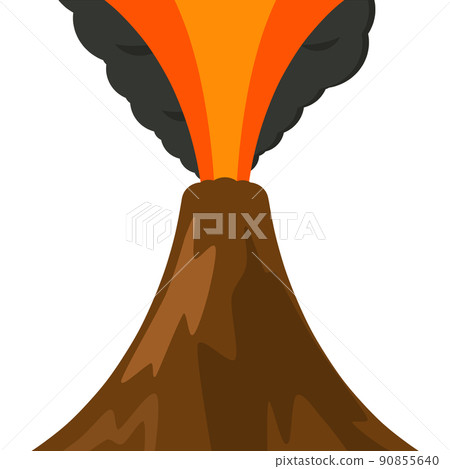 volcanic eruption - Stock Illustration [90855640] - PIXTA