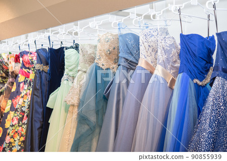 藍色禮服 婚紗禮服 禮服選擇 漂亮的蕾絲 90855939