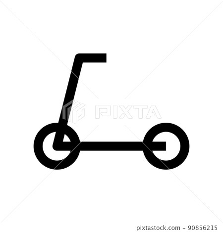 滑板車剪影圖標 90856215