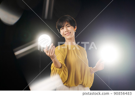 Musical stage black background Musical stage black background 90856483