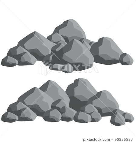 Natural wall stones and grey rocks. 90856553