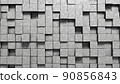 Concrete cube background 90856843