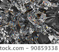 diamond structure star shape and kaleidoscope background 90859338