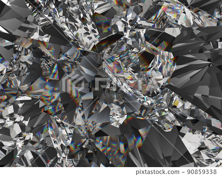 diamond structure star shape and kaleidoscope background 90859338