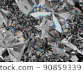 diamond structure extreme closeup and kaleidoscope 90859339