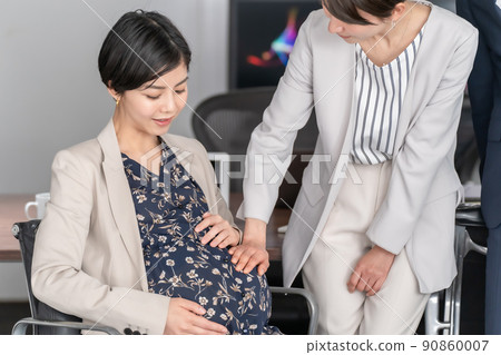 商務場景團隊孕婦 90860007
