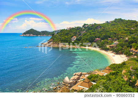 Beautiful coral reef sea on Kotao Island Beautiful coral reef sea on Kotao Island 90860352