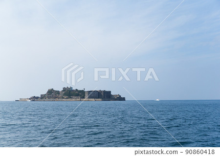 Abandoned Battleship island in Japan 90860418