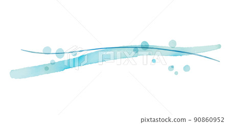 Watercolor. Rogue vector background with watercolor touch. A refreshing summer rogue wave. Japanese style background in summer. 90860952