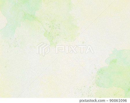 水彩顏料淡色綠色出血 90861096