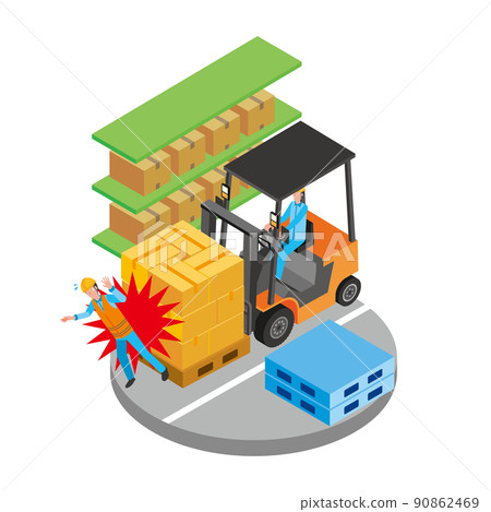 叉車追尾 90862469