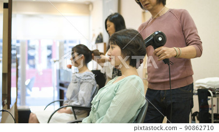Hair salon young woman beauty 90862710