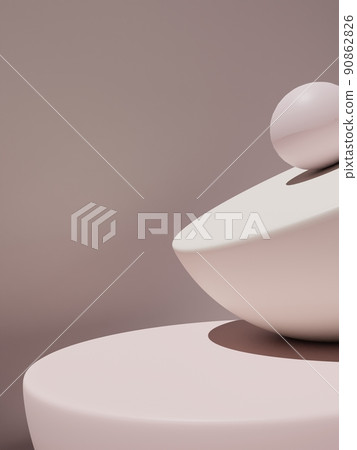 3D Rendering Pastel Color Studio Shot Product Display Background with Geometric Blocks for Beauty, Cosmetics or Skin Care Product Display. 3D Rendering Pastel Color Studio Shot Product Display Background with Geometric Blocks for Beauty, Cosmetics or Skin Care Product Display. 90862826