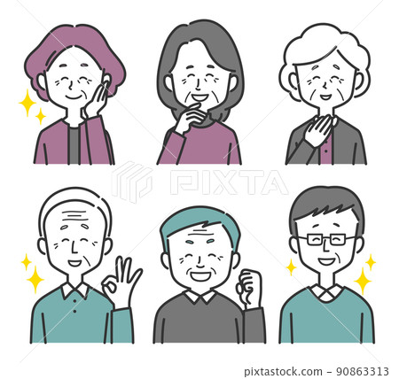 老一輩男女都笑了 90863313