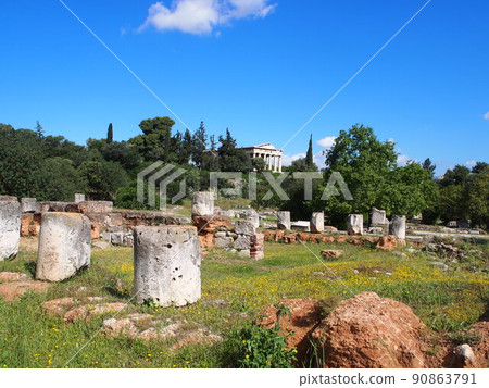 Agora Temple in Athens, Greece 90863791