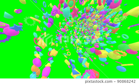 VJ Pop Tunnel Pastel Color Colorful Greenback [There is another Ver] 90868242