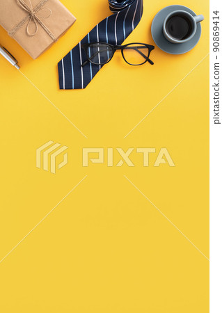 father's day background top view paper decoration Father's day father's day background top view paper decoration Father's day 90869414