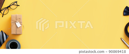 father's day background top view paper decoration Father's day father's day background top view paper decoration Father's day 90869418