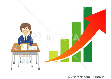 Illustration image of students aiming to improve their grades 90869466