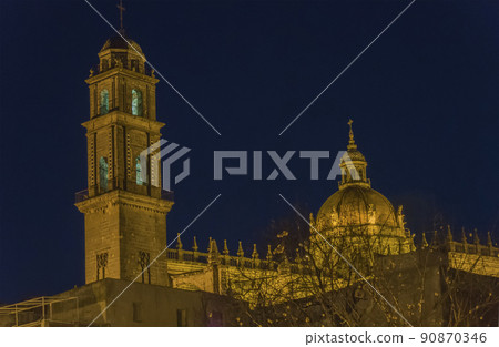 Jerez de la Frontera Cathedral at night 90870346