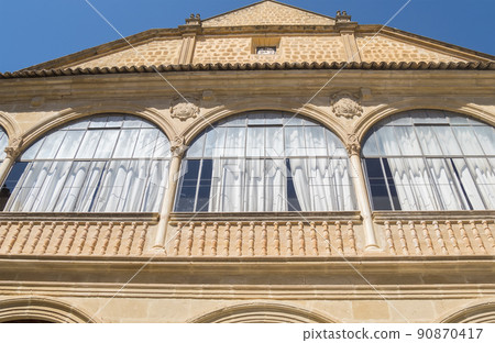 Facade in the Cloister of the Hospital de Santiago, Ubeda, Jaen, Spain 90870417