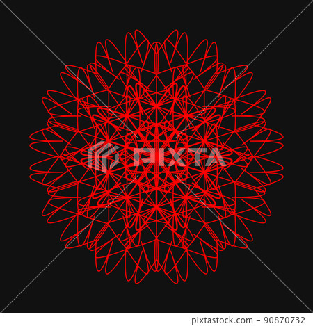 Geometric pattern Fractal pattern Mandala colorful icon Geometric pattern Fractal pattern Mandala colorful icon 90870732