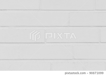 White brick wall bright texture block light paint background, close up 90871099