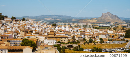 aerial view of Antequera, Spain, web banner 90871399