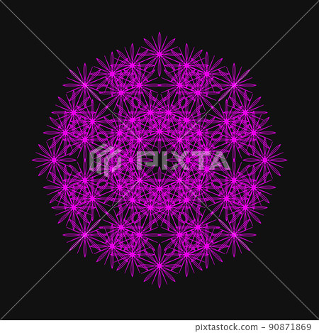 Geometric pattern Fractal pattern Mandala colorful icon Geometric pattern Fractal pattern Mandala colorful icon 90871869