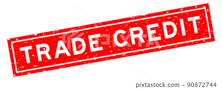 Grunge red trade credit word square rubber seal stamp on white background Grunge red trade credit word square rubber seal stamp on white background 90872744