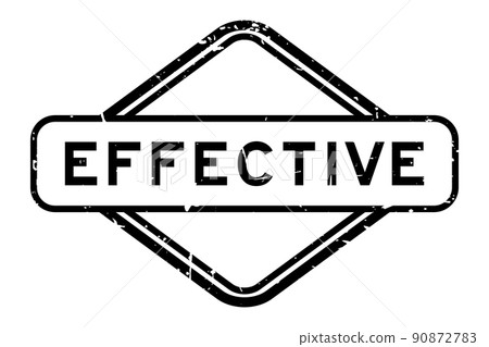 Grunge black effective word rubber seal stamp on white background Grunge black effective word rubber seal stamp on white background 90872783