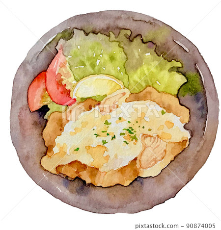 雞南蠻手寫水彩 雞南蠻手寫水彩 90874005