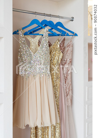 wardrobe with clothes 90874032
