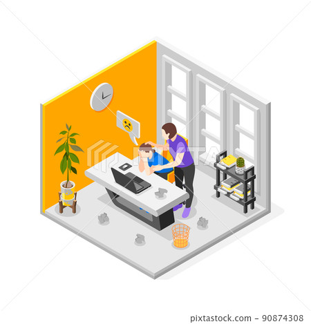 Empathy Characters Isometric Composition 90874308