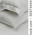 a fragment of pillows dressed in pillowcases. color light graphite 90874444