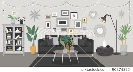 Modern Room Interior Composition Modern Room Interior Composition 90874853