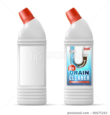 Drain Pipe Cleaner Realistic Mockup 90875263