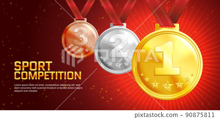 Sport Competition Realistic Poster 90875811