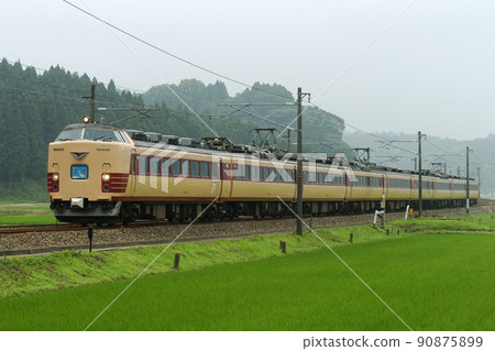 北陸本線牛屋大正寺 JR 西 485 系列 A06 編隊（京都）雷長 90875899