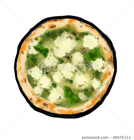 Genovese pizza that looks delicious Genovese pizza that looks delicious 90876111