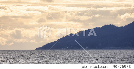 Canadian Nature Landscape on West Coast of Pacific Ocean. Canadian Nature Landscape on West Coast of Pacific Ocean. 90876928