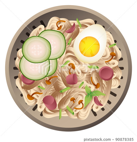 Bulgogi icon. Asian food dish top view 90878385