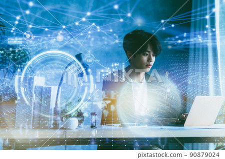 網絡 網路 高科技的 90879024