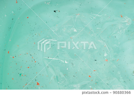 Plastic in the blue ocean, pollution. Climate change. 90880366