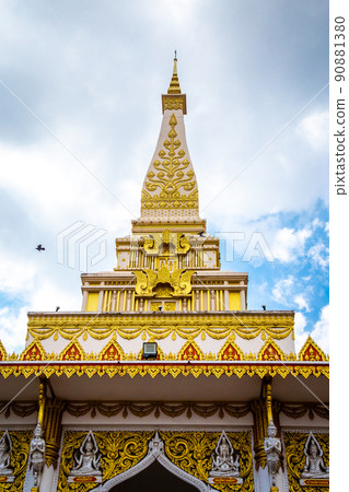 Wat Rat Prakhong Tham temple with reclining buddha in Nonthaburi, Thailand Wat Rat Prakhong Tham temple with reclining buddha in Nonthaburi, Thailand 90881380