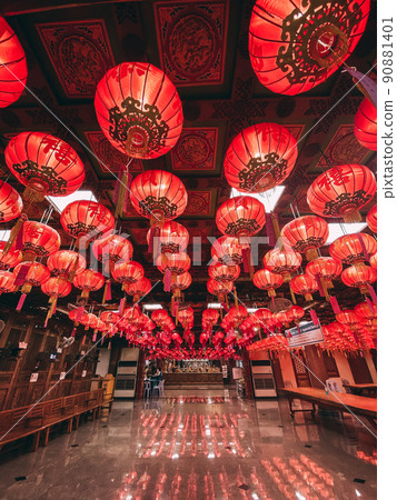 Wat Boromracha Kanchanapisek Anusorn or Wat Leng Noei Yi 2 chinese complex in Bang Bua Thong 90881401